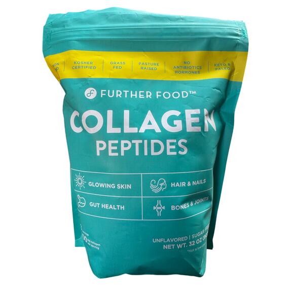 Further Food Grass-Fed Collagen Peptides Powder, Unflavored 32.0 oz 113 Servings - Picture 1 of 3